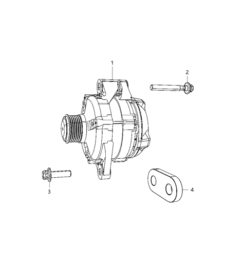 2012 Dodge Journey Generator/Alternator & Related Parts Diagram 1 - Thumbnail