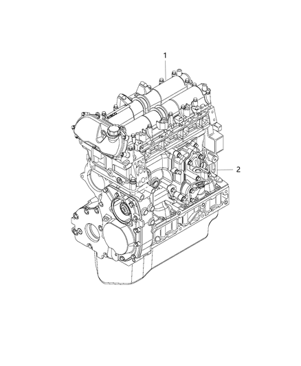 2017 Ram ProMaster 3500 Engine Assembly And Service Long Block Diagram 1 - Thumbnail