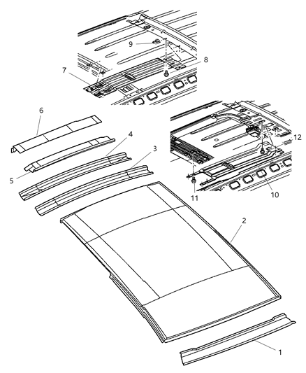 2005 Dodge Durango Mount Bracket Diagram for 55364088AA