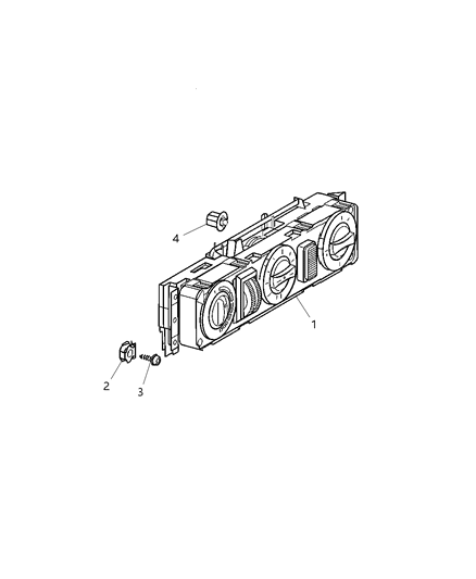 2005 Dodge Sprinter 3500 Control A/C And Heater Diagram for 5124722AA