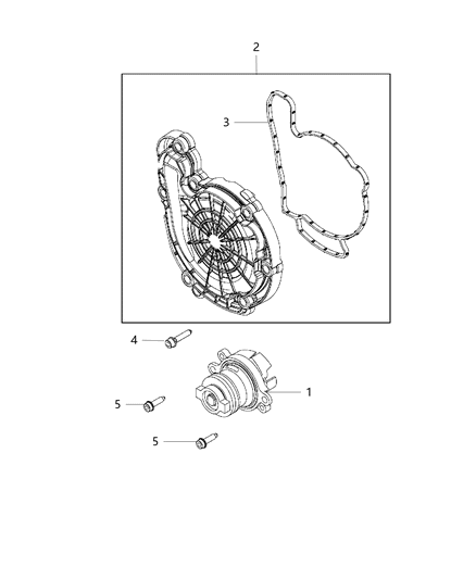 2019 Jeep Renegade Pump Water Diagram for 68439898AA