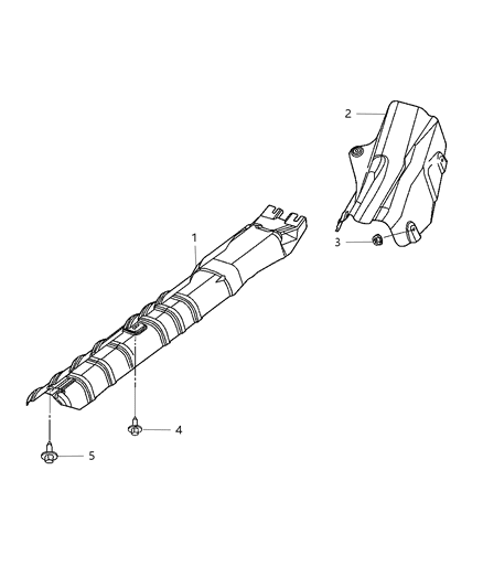2002 Dodge Neon Exhaust Shield Diagram