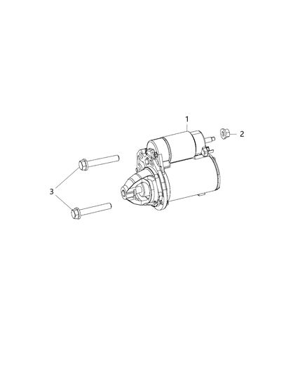 2015 Dodge Journey Starter & Related Parts Diagram 1 - Thumbnail