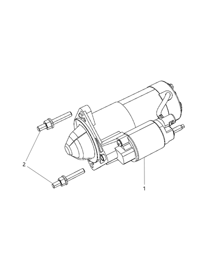 2012 Dodge Journey Starter & Related Parts Diagram 1 - Thumbnail