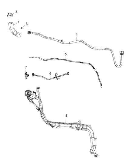 2020 Chrysler Voyager Fuel Tank Filler Tube Diagram 2 - Thumbnail