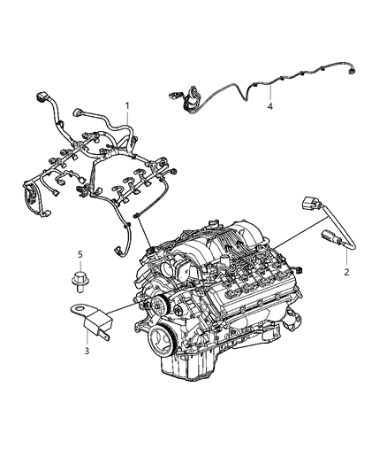 2012 Chrysler 300 Wiring Jumper Multiple Displacement Solenoid Diagram for 5148163AB