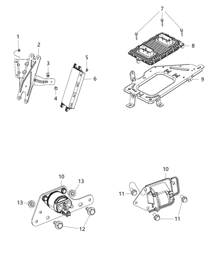2013 Ram 1500 PCM Diagram for 5150678AC