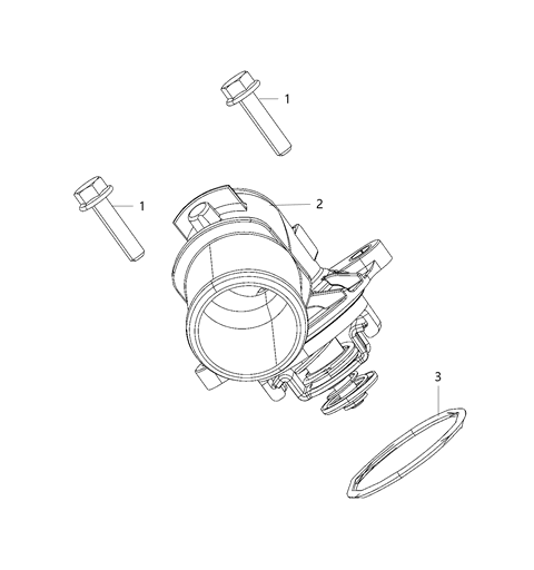 2021 Jeep Gladiator Thermostat & Related Parts Diagram 1 - Thumbnail