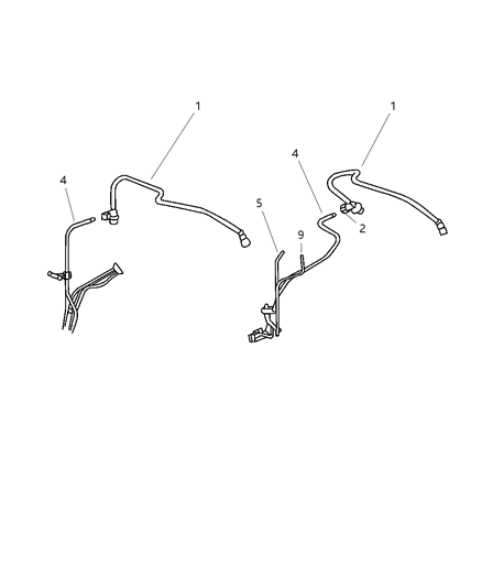 2005 Chrysler PT Cruiser Fuel Line Diagram