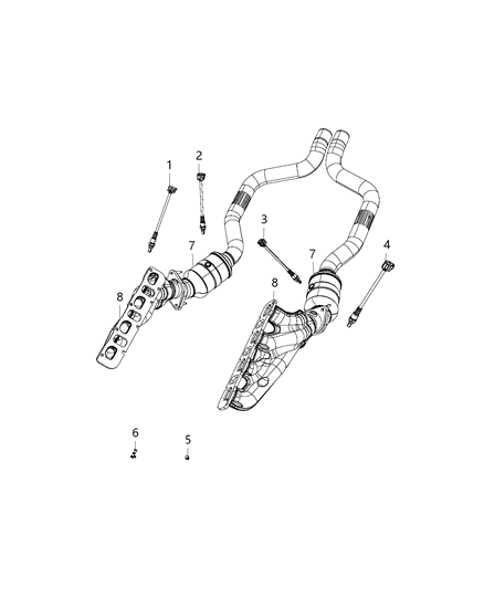 2017 Dodge Challenger Oxygen Sensors Diagram 4 - Thumbnail