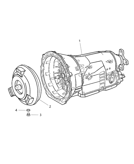 2006 Chrysler Crossfire Transmission Assembly of Automatic Transmission Diagram 1 - Thumbnail