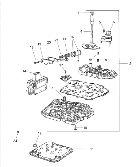 2005 Dodge Durango Valve Body Diagram 1 - Thumbnail