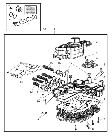 2007 Jeep Wrangler Valve Body Diagram 2 - Thumbnail
