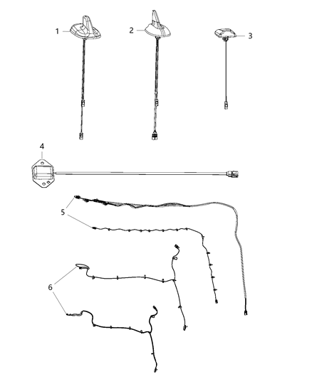 2017 Ram 1500 Satellite Ant Diagram for 68276411AA