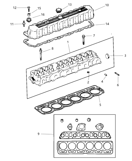 1997 Jeep Cherokee Cylinder Head Diagram 3 - Thumbnail