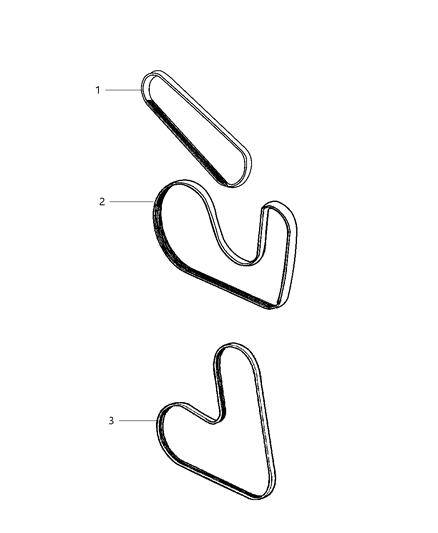 2003 Chrysler PT Cruiser Belts, Drive Diagram 2 - Thumbnail