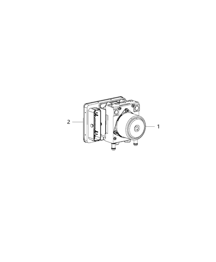 2015 Jeep Renegade Module Anti-Lock Brake System Diagram for 68287472AA