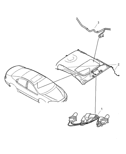 2002 Chrysler Concorde Wiring Headliner Diagram for 4759897AE