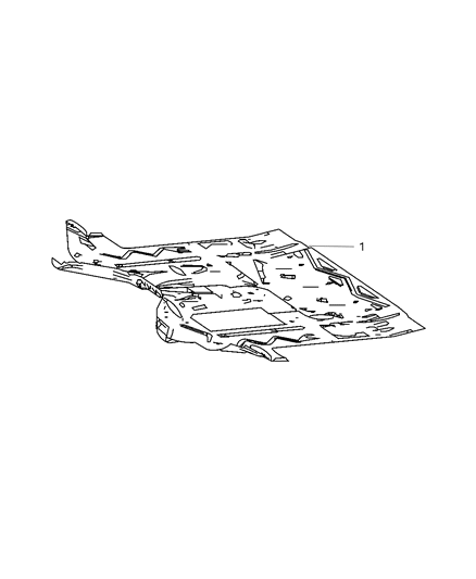 2009 Dodge Sprinter 3500 Front Floor Pan Diagram for 68008207AA