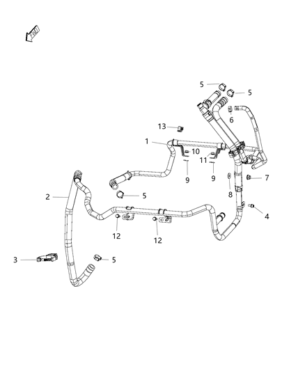 2015 Ram ProMaster 3500 Heater Plumbing Diagram 2 - Thumbnail