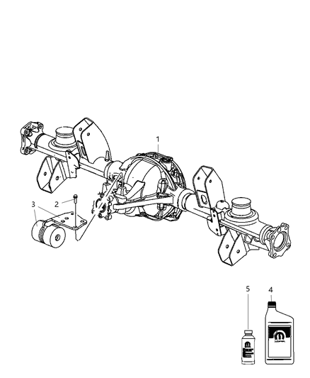 2009 Jeep Grand Cherokee Damper, Rear Diagram for 52114861AB