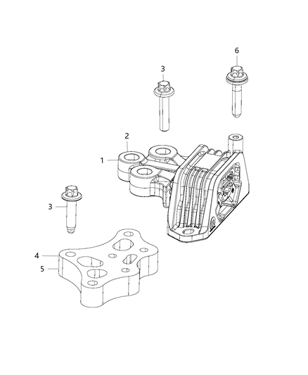 2016 Jeep Renegade Engine Mounting Diagram 2 - Thumbnail