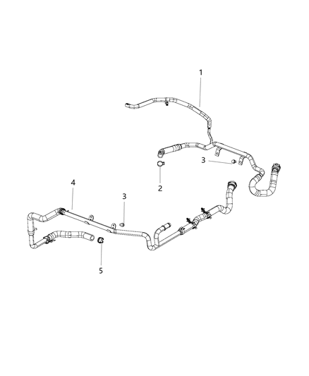 2015 Chrysler 200 Clamp Hose Diagram for 52014491AA