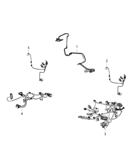 2014 Ram 3500 Cab Chassis Wiring - Front Seats Diagram