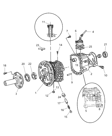 2004 Dodge Dakota Switch, Back - Up Lamp Diagram for 56007163