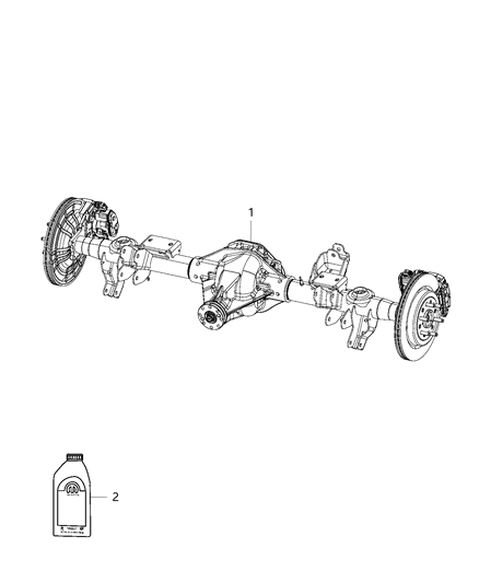 2019 Ram 1500 New Style Rear Axle Assembly Diagram 1 - Thumbnail