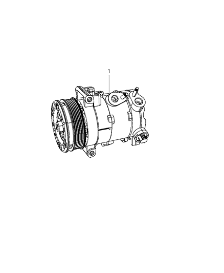 2008 Dodge Avenger Compressor Diagram for 55111408AD