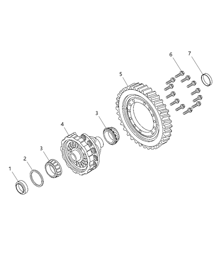 2016 Dodge Dart Shim Diagram for 68121113AA