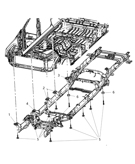 2018 Ram 2500 Body Hold Down Diagram 2 - Thumbnail