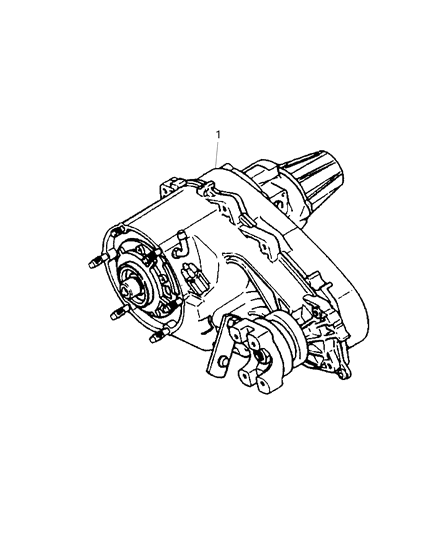 2004 Jeep Grand Cherokee Transfer Case Np247 Diagram for 52105905AB