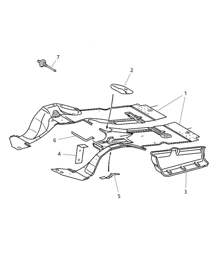 2002 Dodge Sprinter 2500 Front Floor Pan Diagram