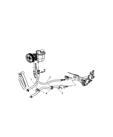 2007 Dodge Durango Power Steering Hoses Diagram 2 - Thumbnail