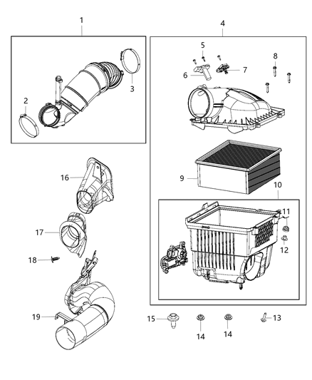 2013 Ram 3500 Cab Chassis Air Cleaner Diagram 2 - Thumbnail