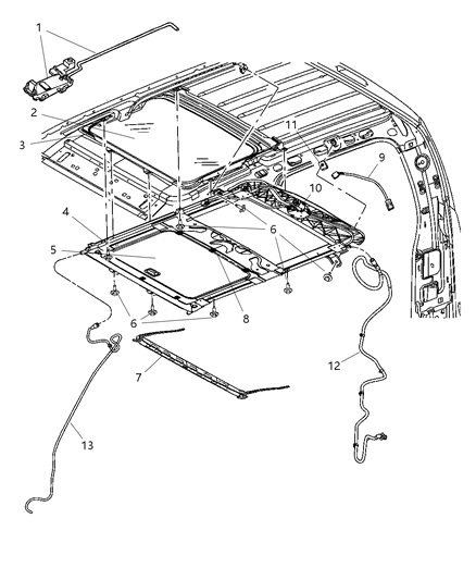 2006 Dodge Dakota Bracket Diagram for 5101844AA