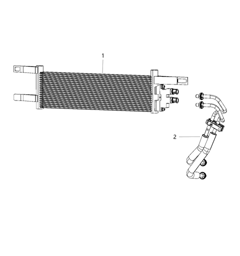 2021 Jeep Compass Transmission Oil Cooler & Lines Diagram 2 - Thumbnail