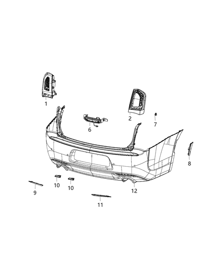 2017 Chrysler 300 Lamp Side Marker Diagram for 68228678AD