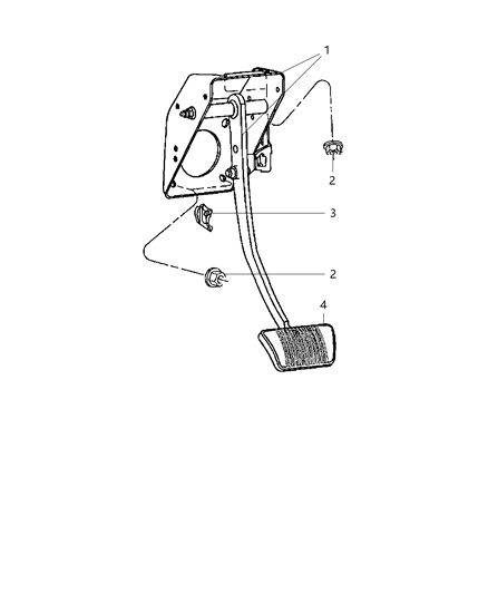 2010 Jeep Commander Brake Pedals Diagram 2 - Thumbnail