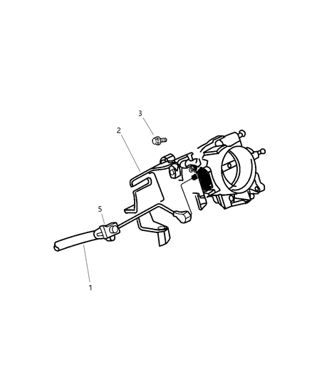 2004 Jeep Grand Cherokee Throttle Cable Diagram for 4854061AD