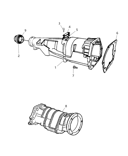 2002 Dodge Ram 3500 Regular Cab Extension Diagram 1 - Thumbnail