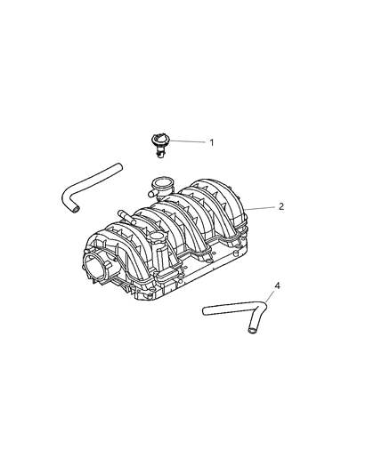 2005 Jeep Grand Cherokee Crankcase Ventilation Diagram 3 - Thumbnail
