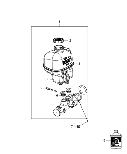 2012 Dodge Durango Brake Master Cylinder Diagram