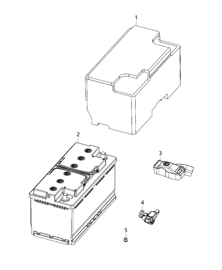 2021 Ram 1500 Battery Diagram for 56029635AC
