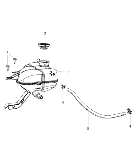 2015 Jeep Grand Cherokee Bottle Coolant Recovery Diagram for 55037999AI
