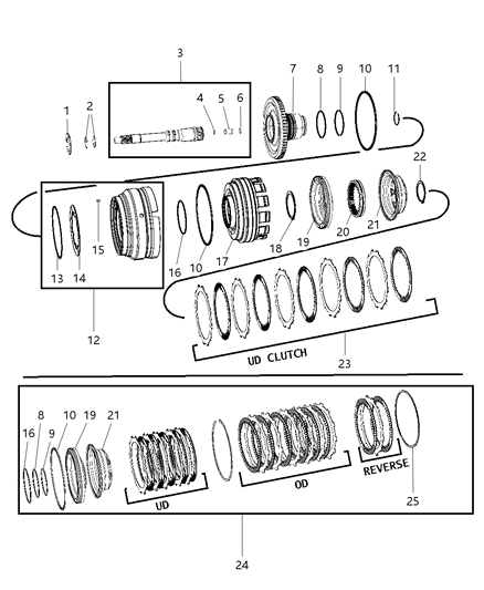 2010 Jeep Commander Input Clutch Assembly Diagram 1 - Thumbnail
