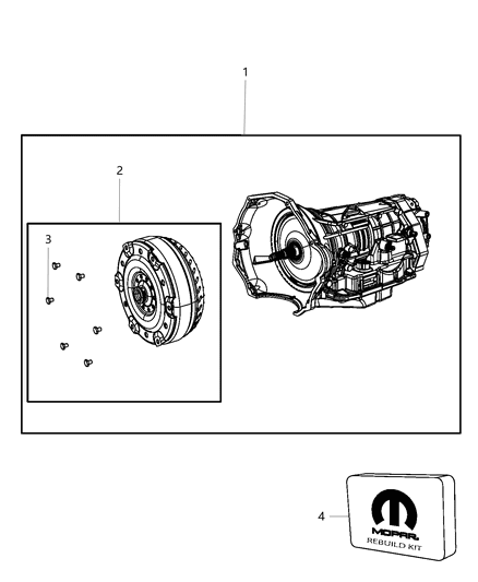 2008 Dodge Ram 2500 Converter Kit Torque Diagram for R8419671AD