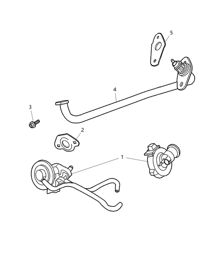 2004 Chrysler Pacifica Valve EGR Diagram for 4861579AC